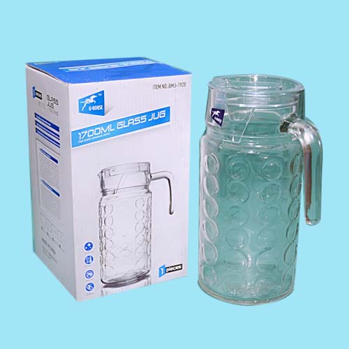CARAFE EN VERRE 1700 ML TRANSPARENT