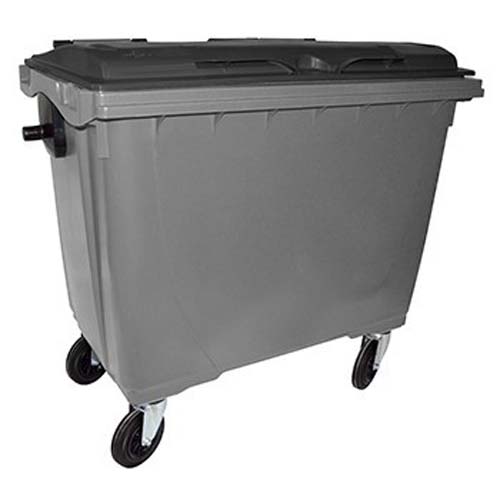 BAC A DECHETS 660L GRIS NOIR