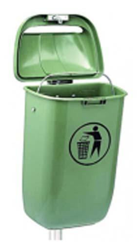 CORBEILLE DE RUE 50L VERT