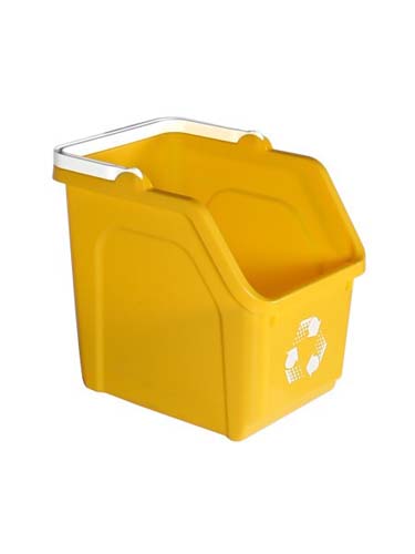 BAC A DECHETS MULTI RECYCLER 22L JAUNE
