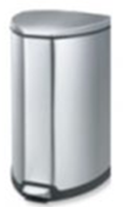 POUBELLE SUPER 25L A PEDALE INOX