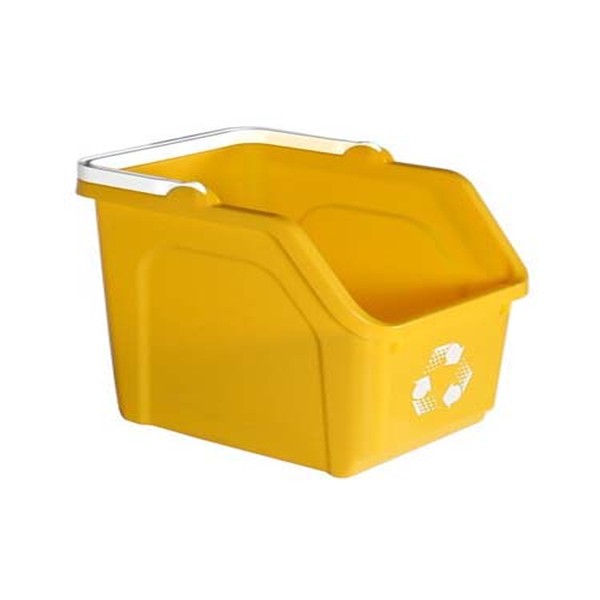 BAC A DECHETS MULTI RECYCLER 22L JAUNE