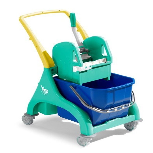 CHARIOT DE NETTOYAGE VERT 15L SINGLE NICK TEC U HANDLE