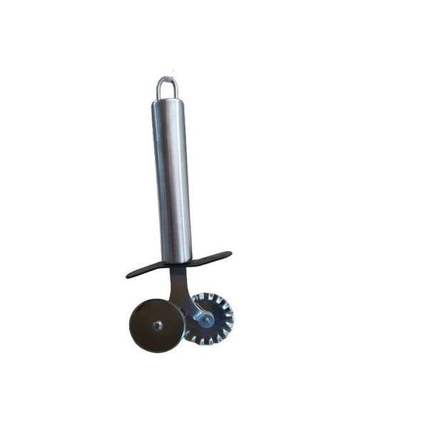 DOUBLE COUTEAUX POUR PIZZA - INOX