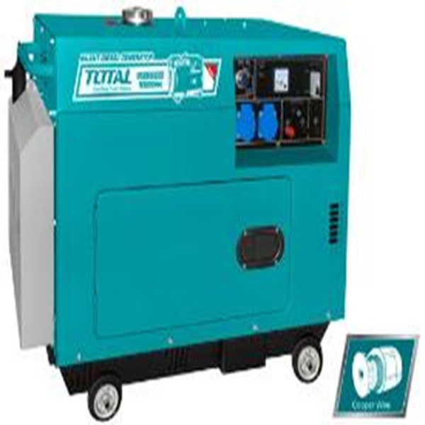 GROUPE ELECTROGENE GASOIL  5 KVA 2 PHASES SILENCIEUX AVEC ROUE
