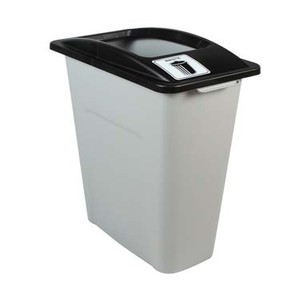 BAC WASTE WATCHER 87L GRIS NOIR PLASTIQUE